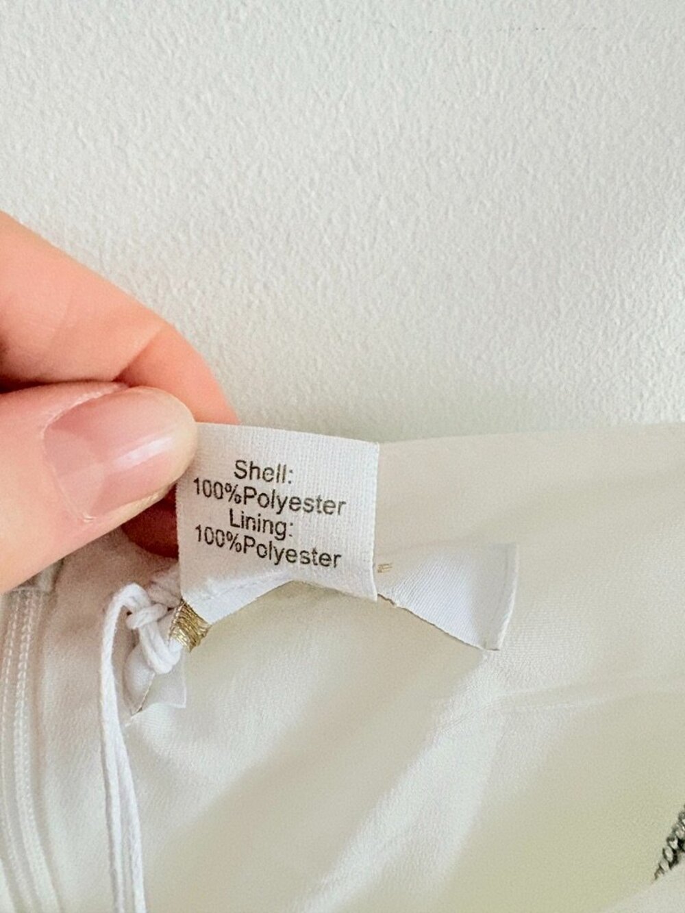 Collective The Label Satin Rhinestone Bow Mini Dress NWT White Size Large - Picture 7 of 7